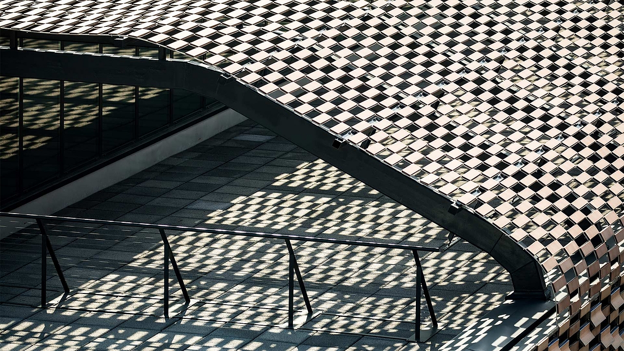 Ceramic Fabric Envelope on Hospital Sant Pau