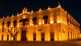 Iluminación en el Palacio de Gobierno Querétaro
