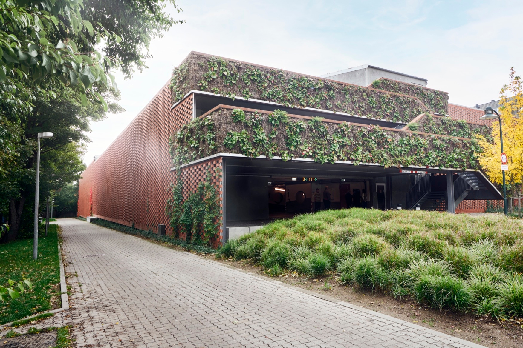Ceramic Curtain Facade on Roskilde Carpark