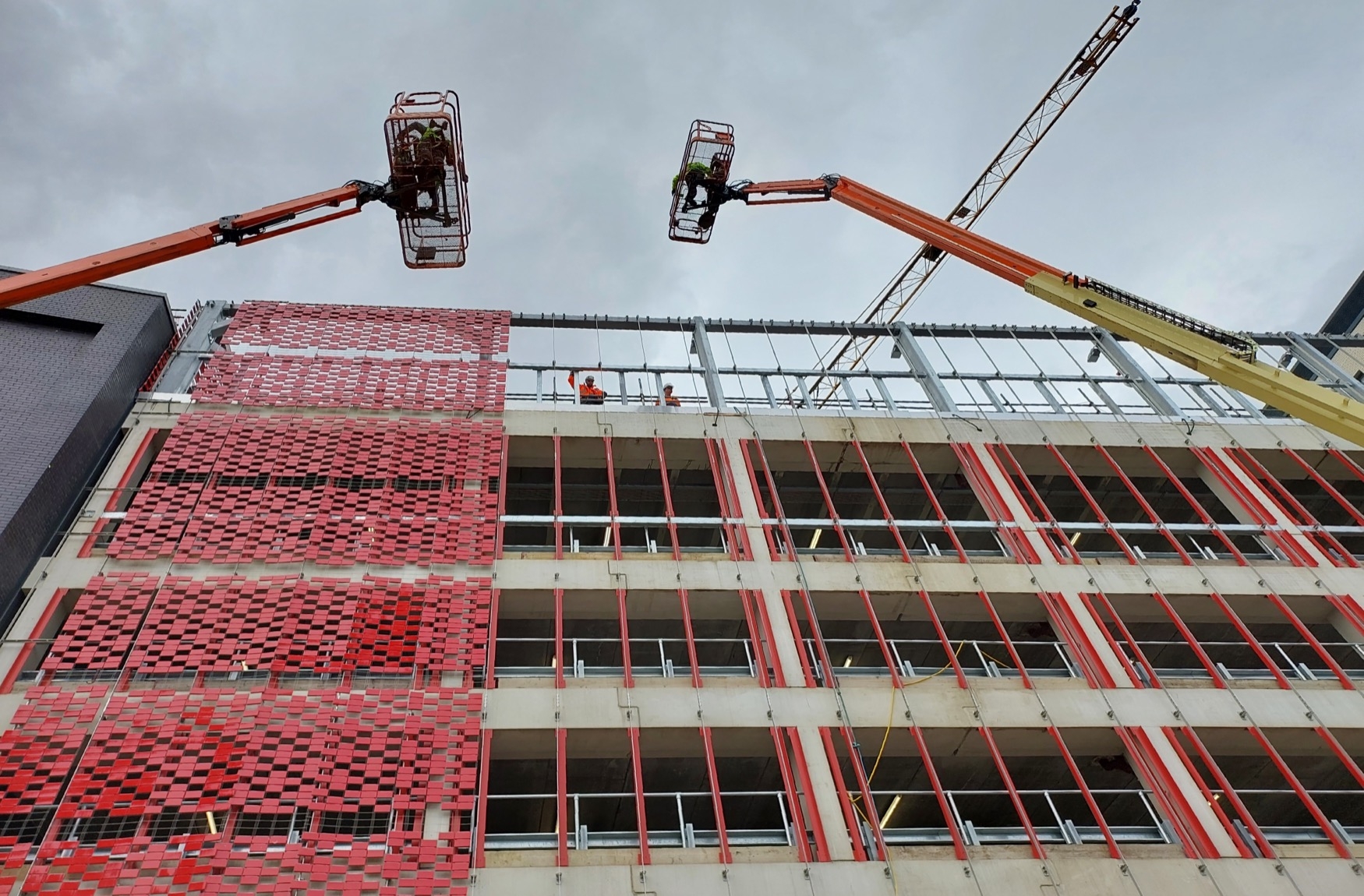 Ceramic Curtain System in London Island Carpark