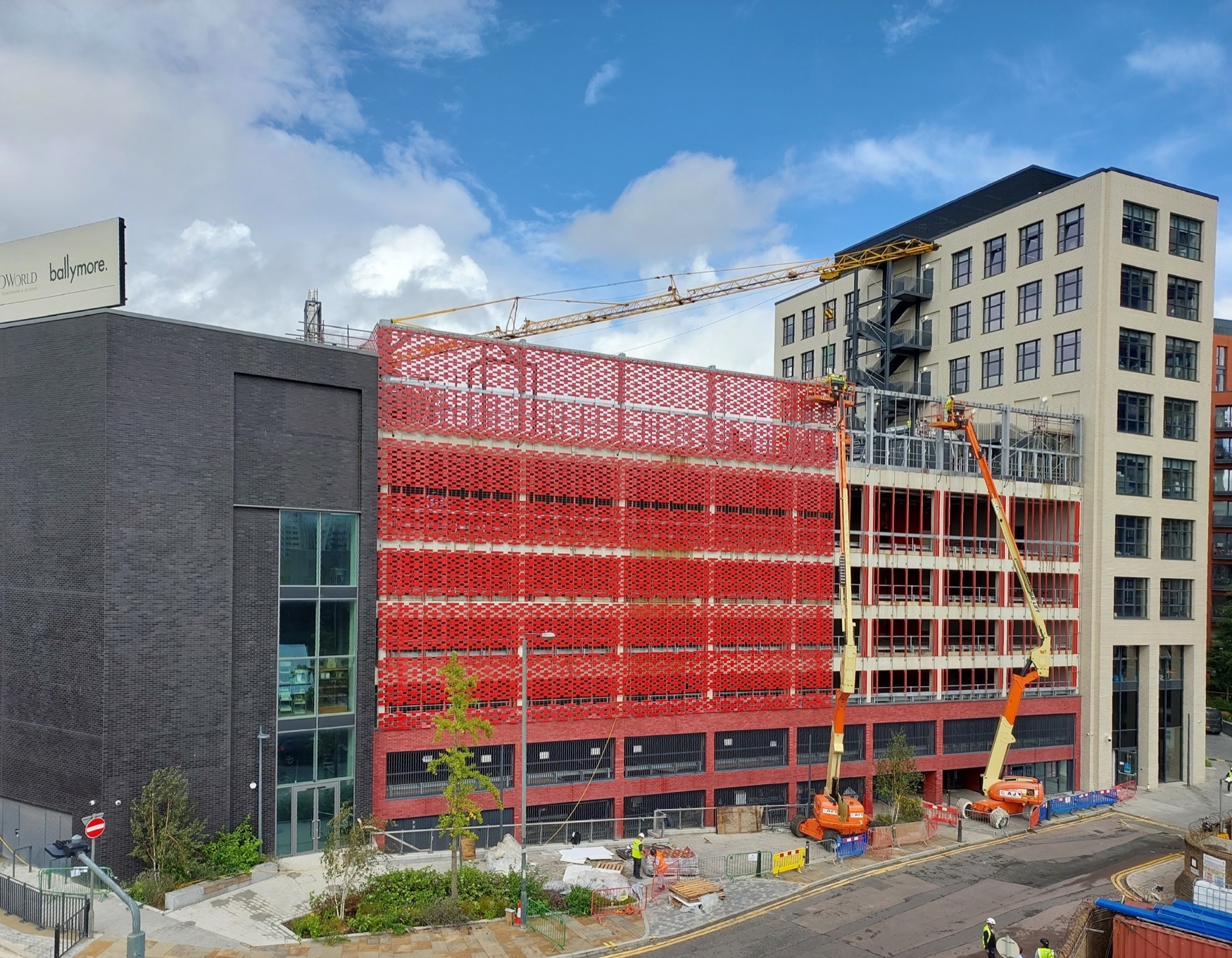 Ceramic Curtain System in London Island Carpark