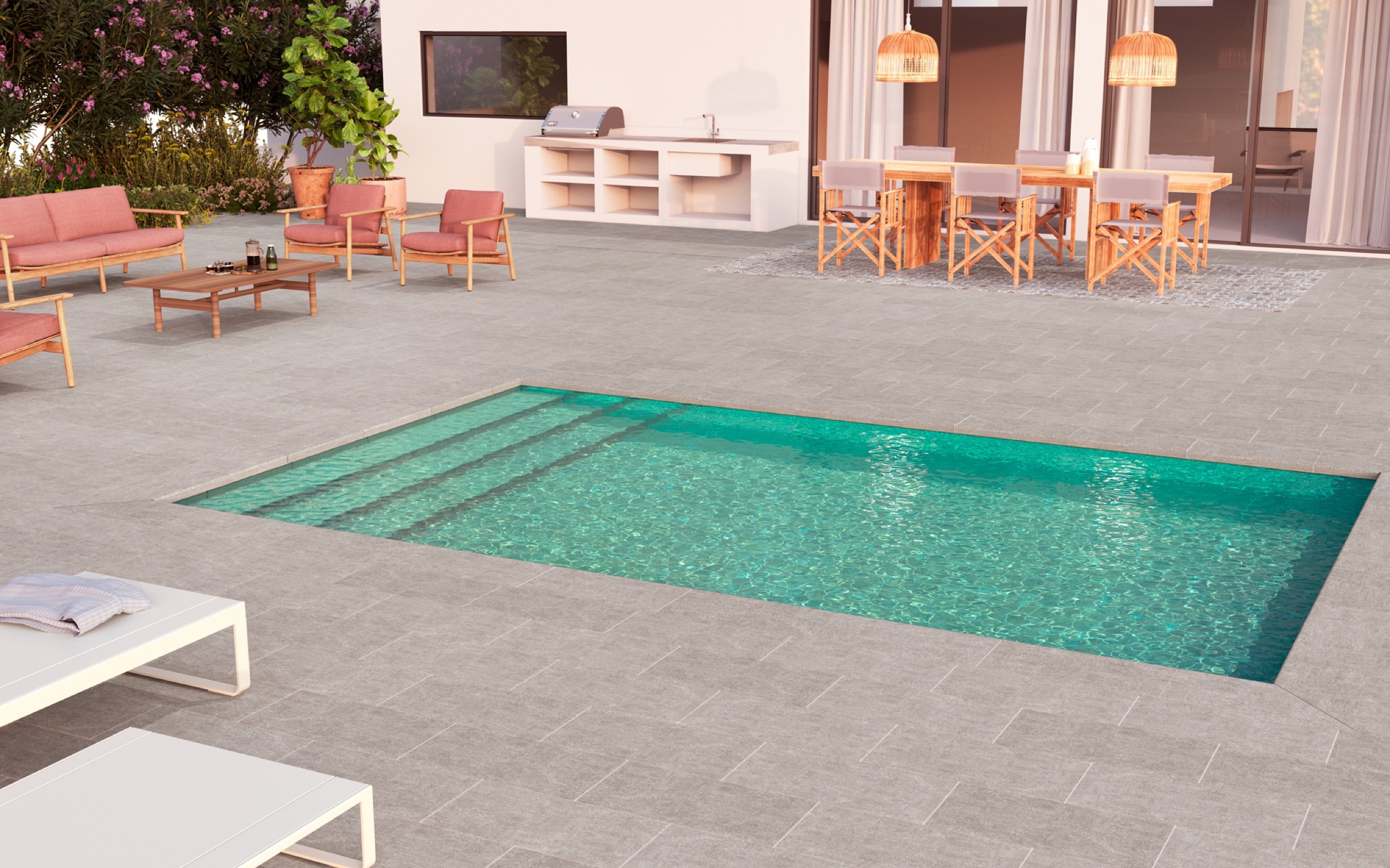 Flooring in Private Pools Projects