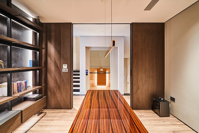 Home Lift in Italian Minimal Style Home