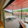 Retractable Canopies on a Rooftop Terrace