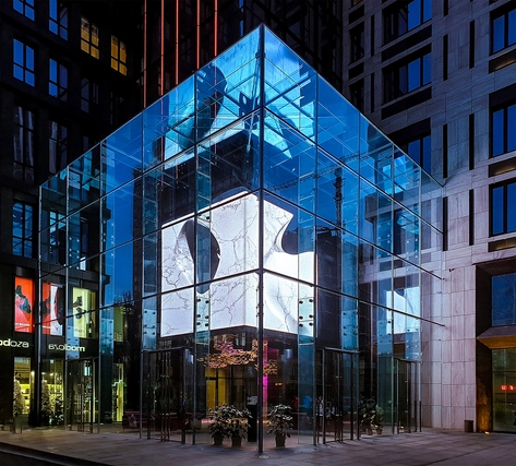 All Glass Entrances in Chicago Cube