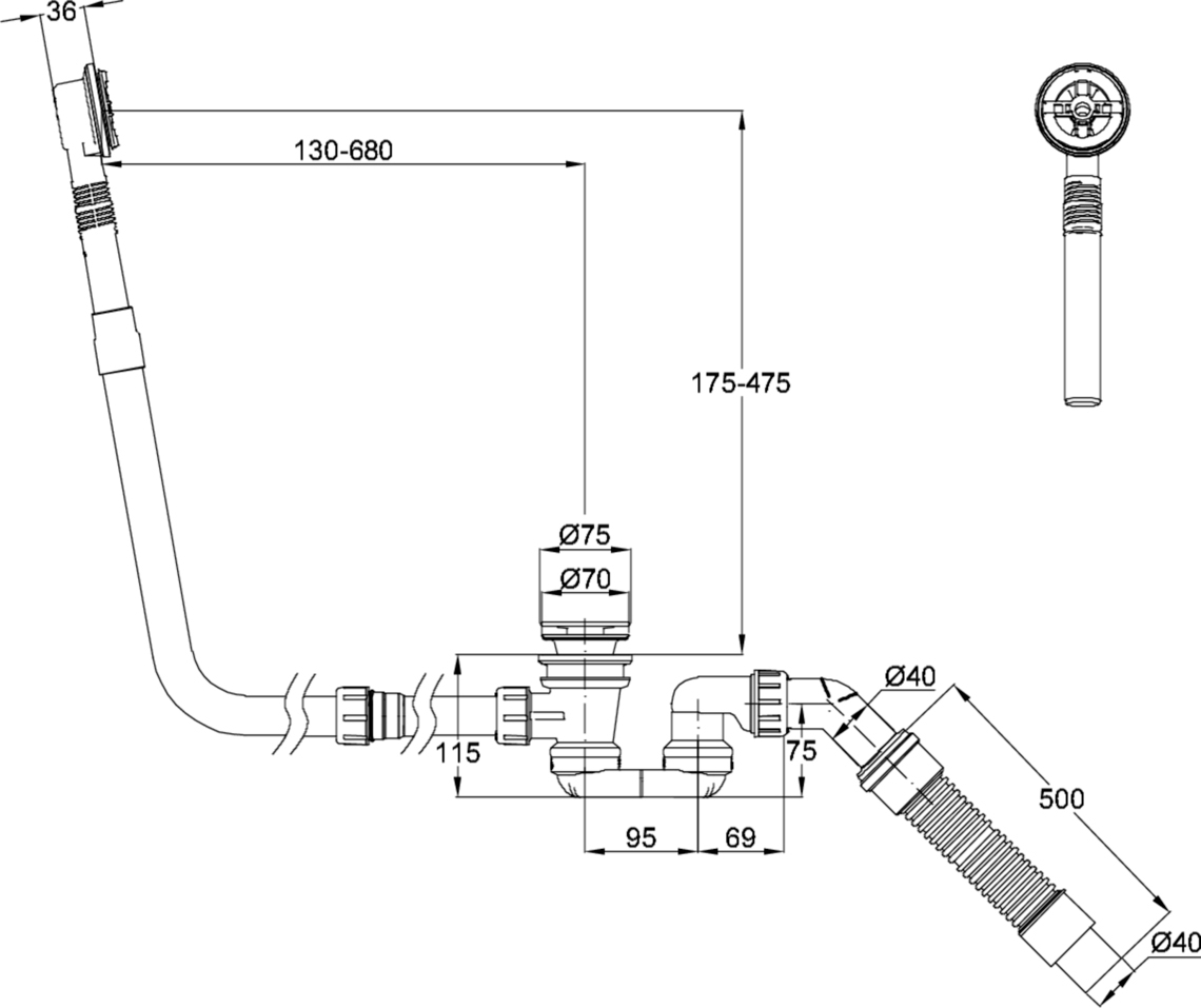 Waste and Overflow Fittings - BetteMono