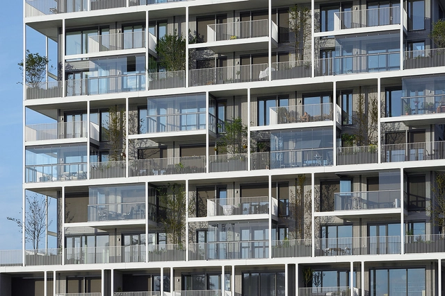 Balcony Glazing in Dutch Apartment Building