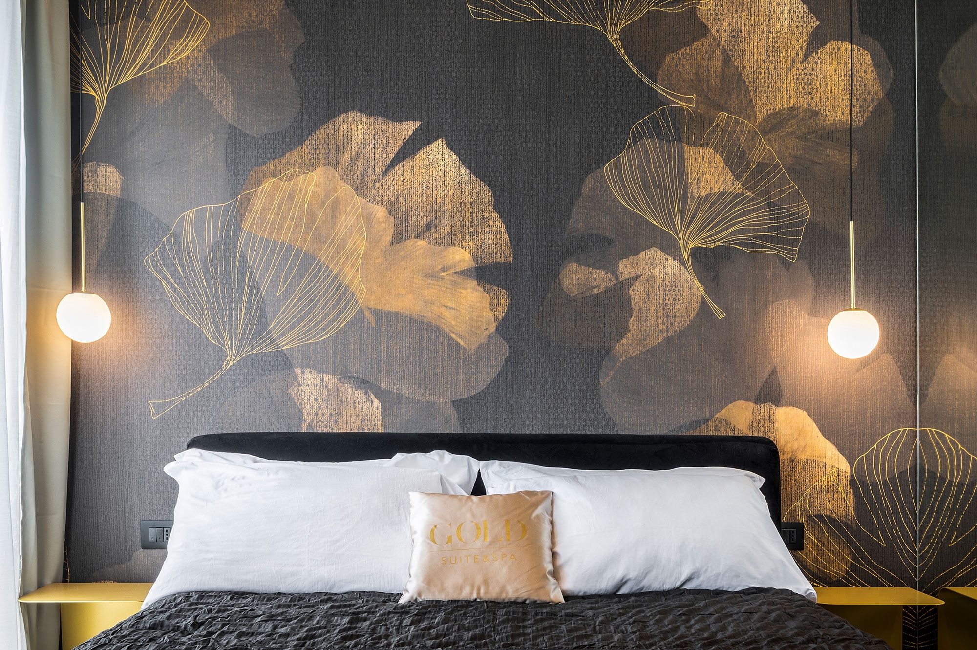 Wallpaper and Panels in Gold Suite & SPA