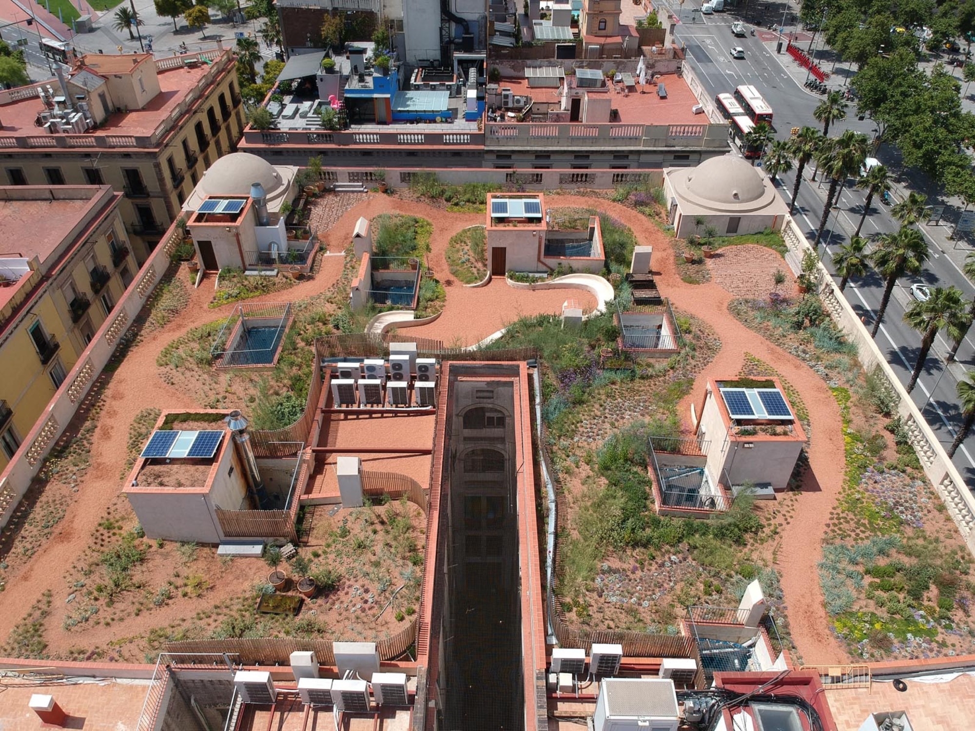 EPDM Roofing Membrane on Spanish Urban Garden