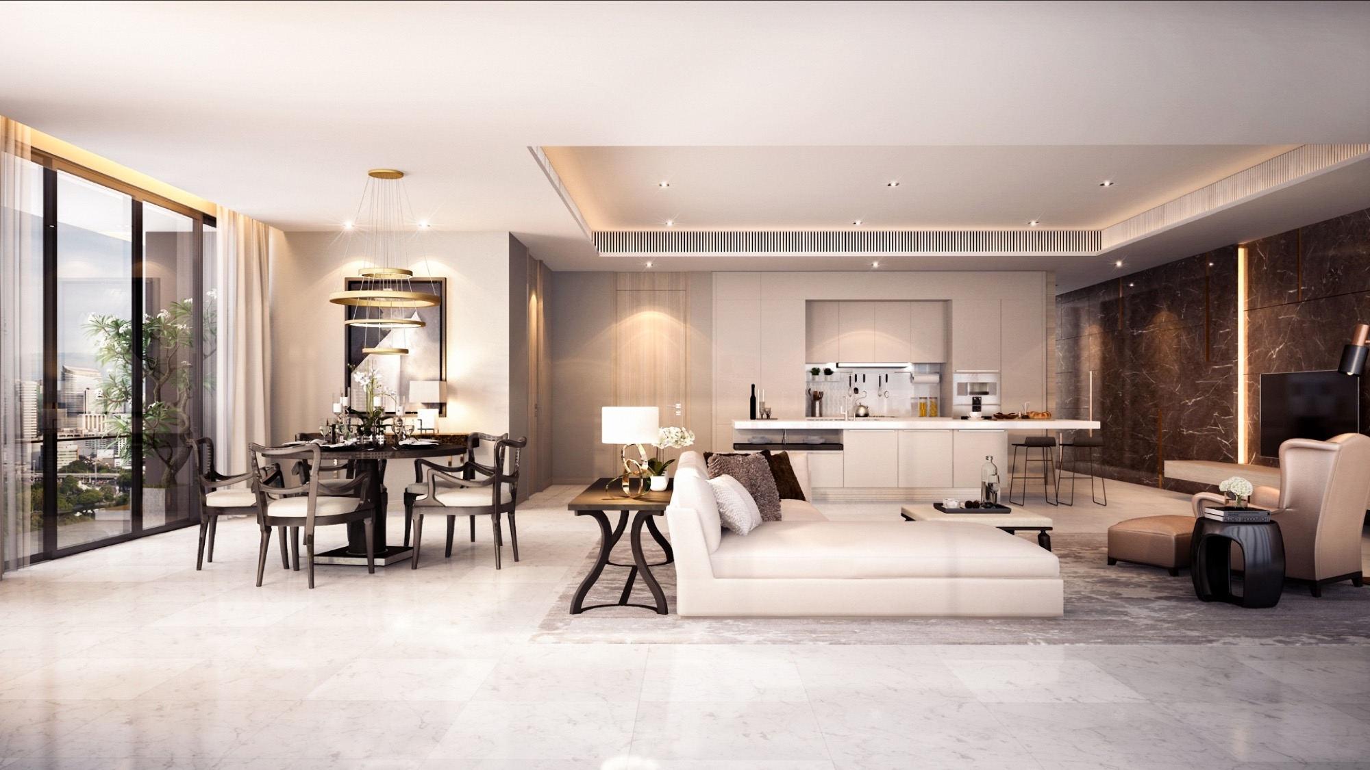 Kitchens in Sindhorn Tonson Tower