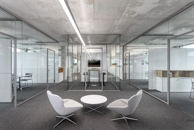Interior partitions from feco used in HQ for Weisenburger