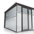 Sun Protection System for Glass Corners