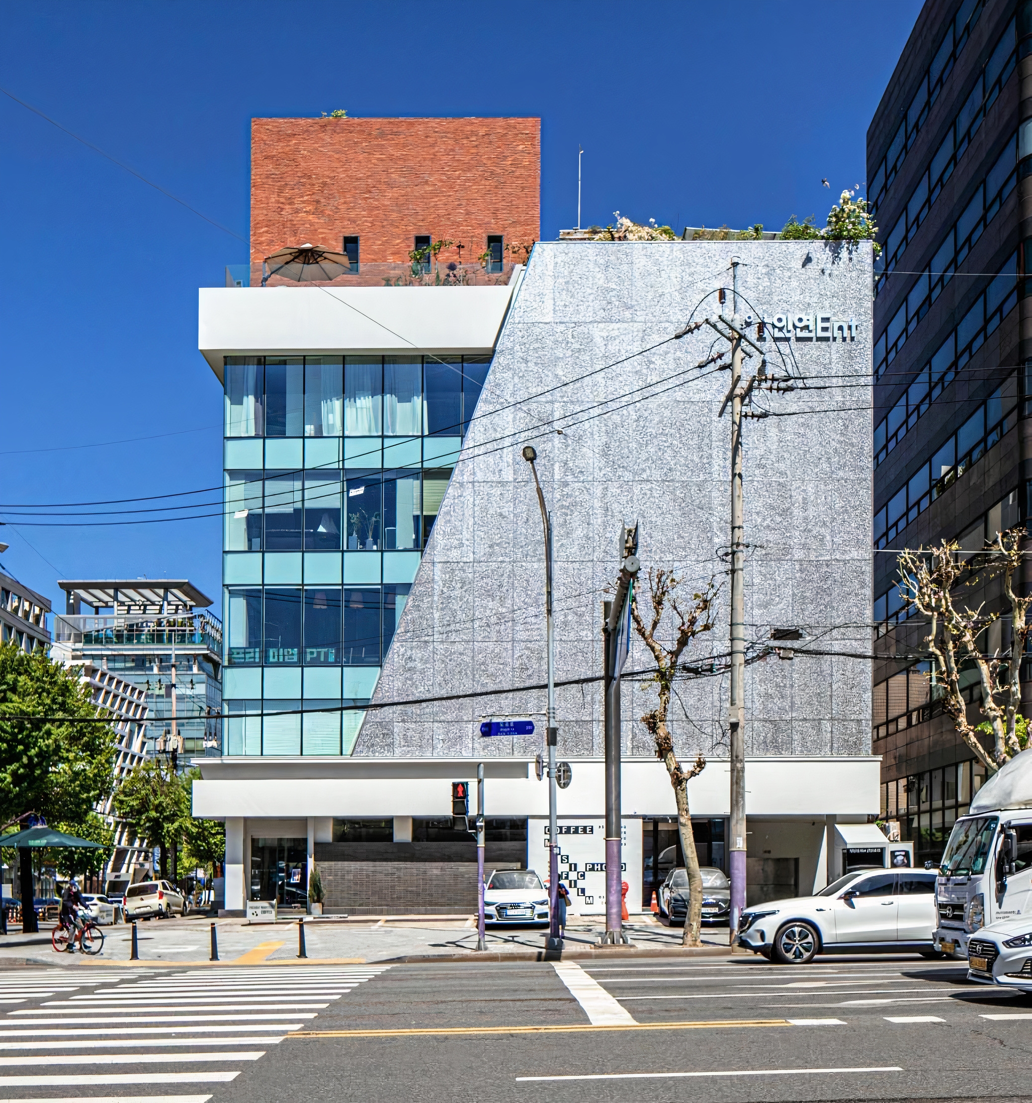 Stabilized Aluminum Foam Facade in Inyeon Entertainment