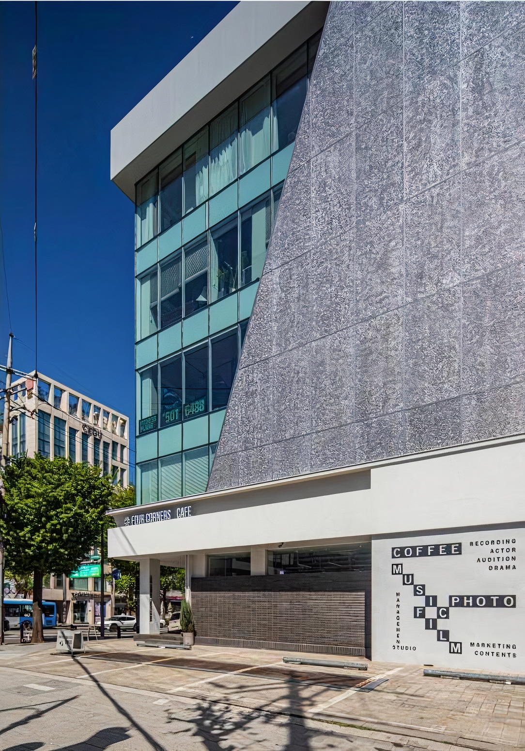 Stabilized Aluminum Foam Facade in Inyeon Entertainment