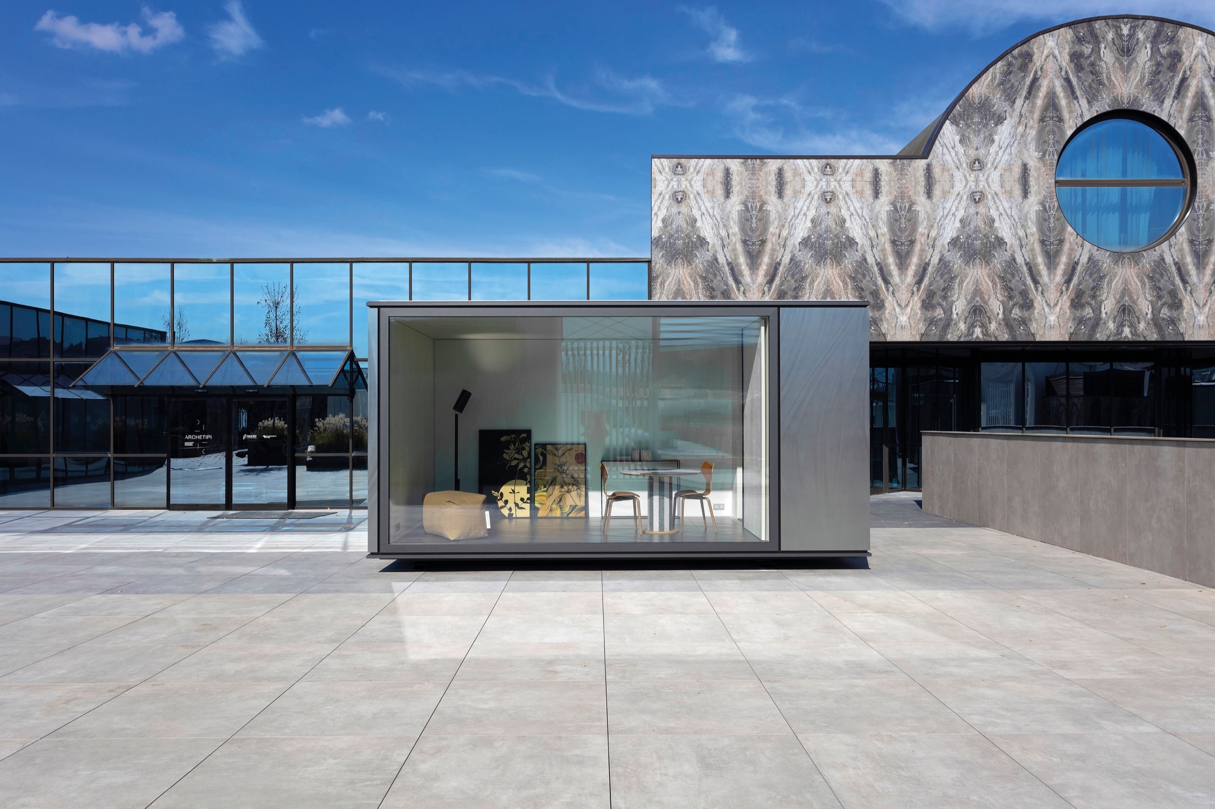 Ceramic Cladding in Showroom