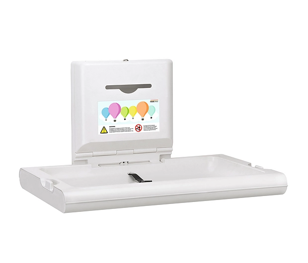 Horizontal Baby Changing Station With Ionizer | CP0016H-I White Finish