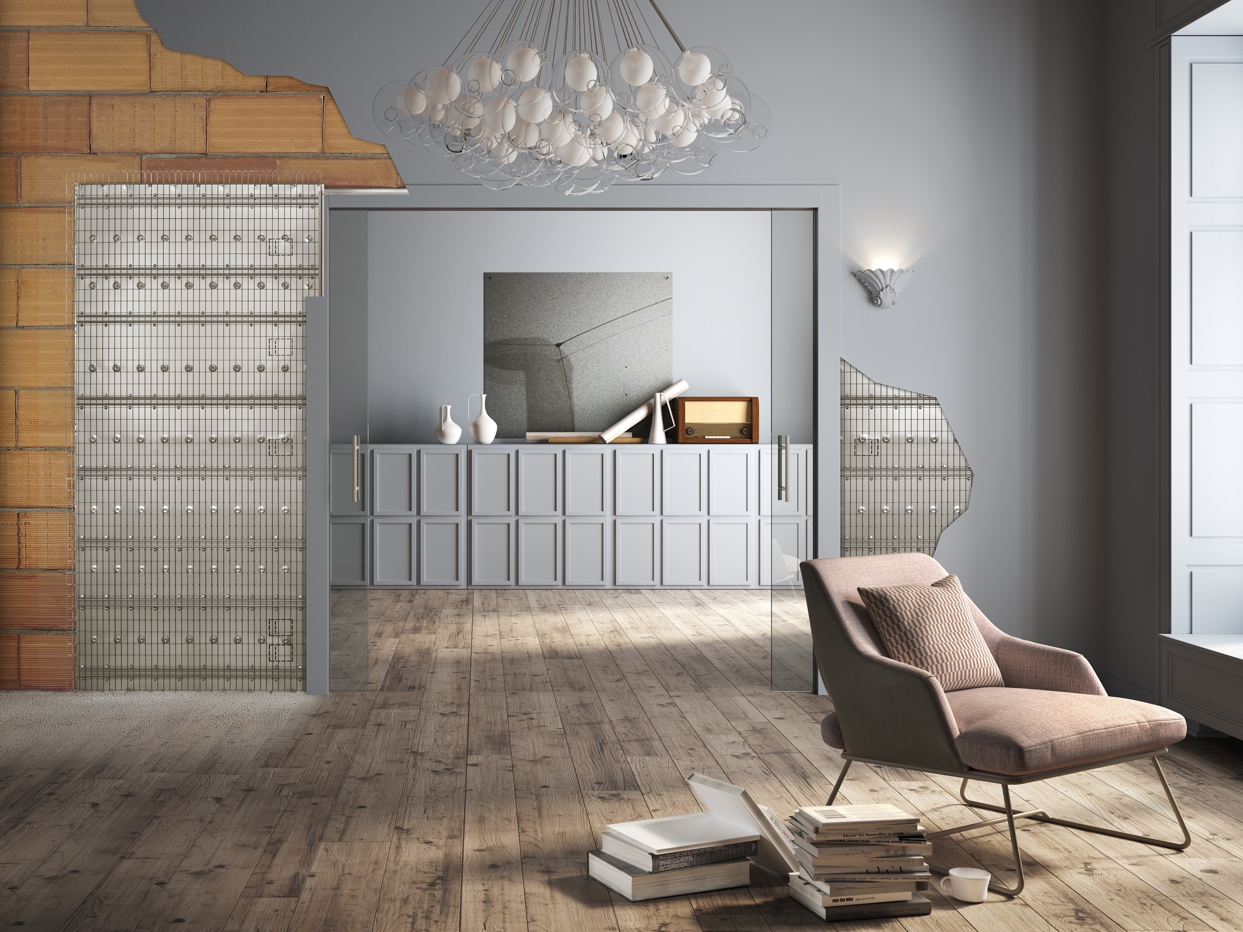 Wiring-Ready Pocket Door Frames - ECLISSE Luce