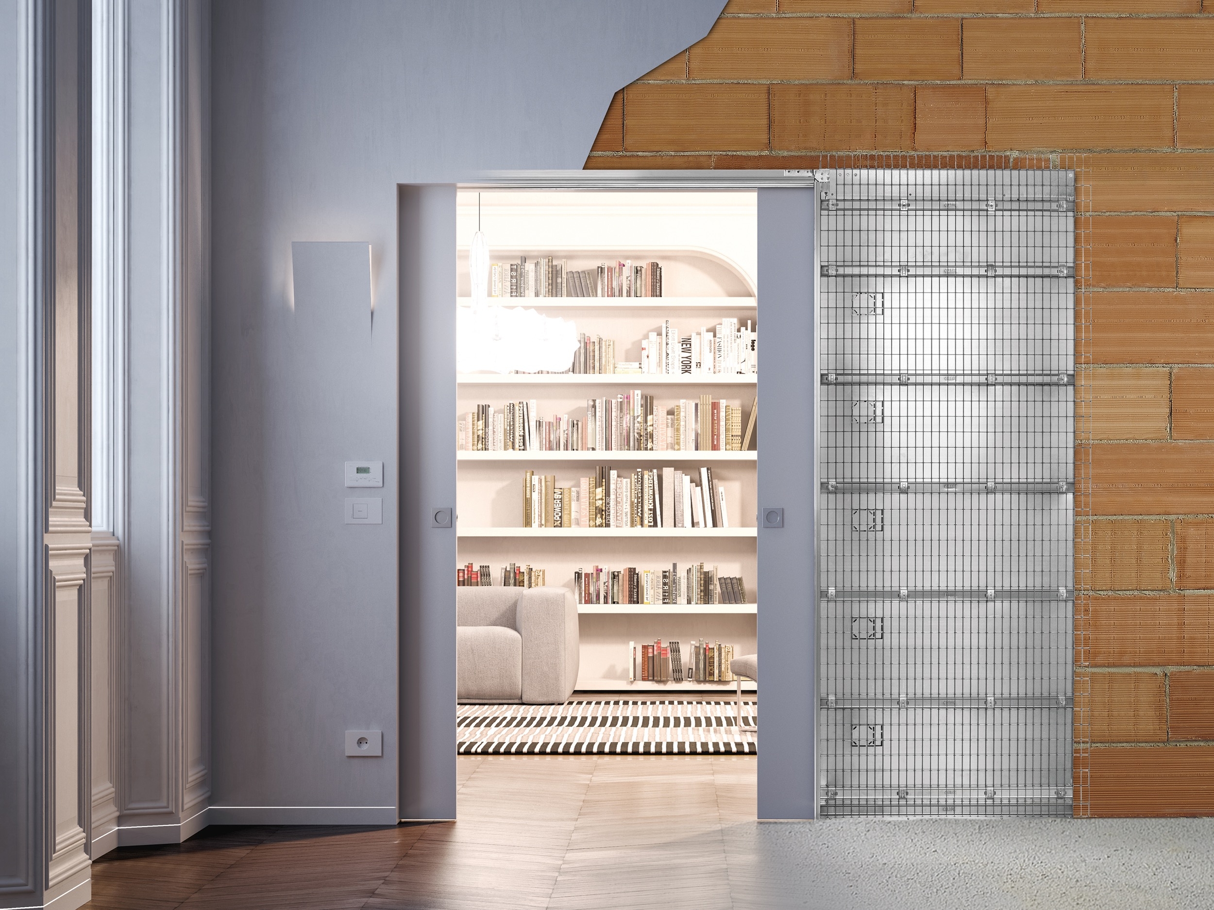 Wiring-Ready Pocket Door Frames - ECLISSE Luce