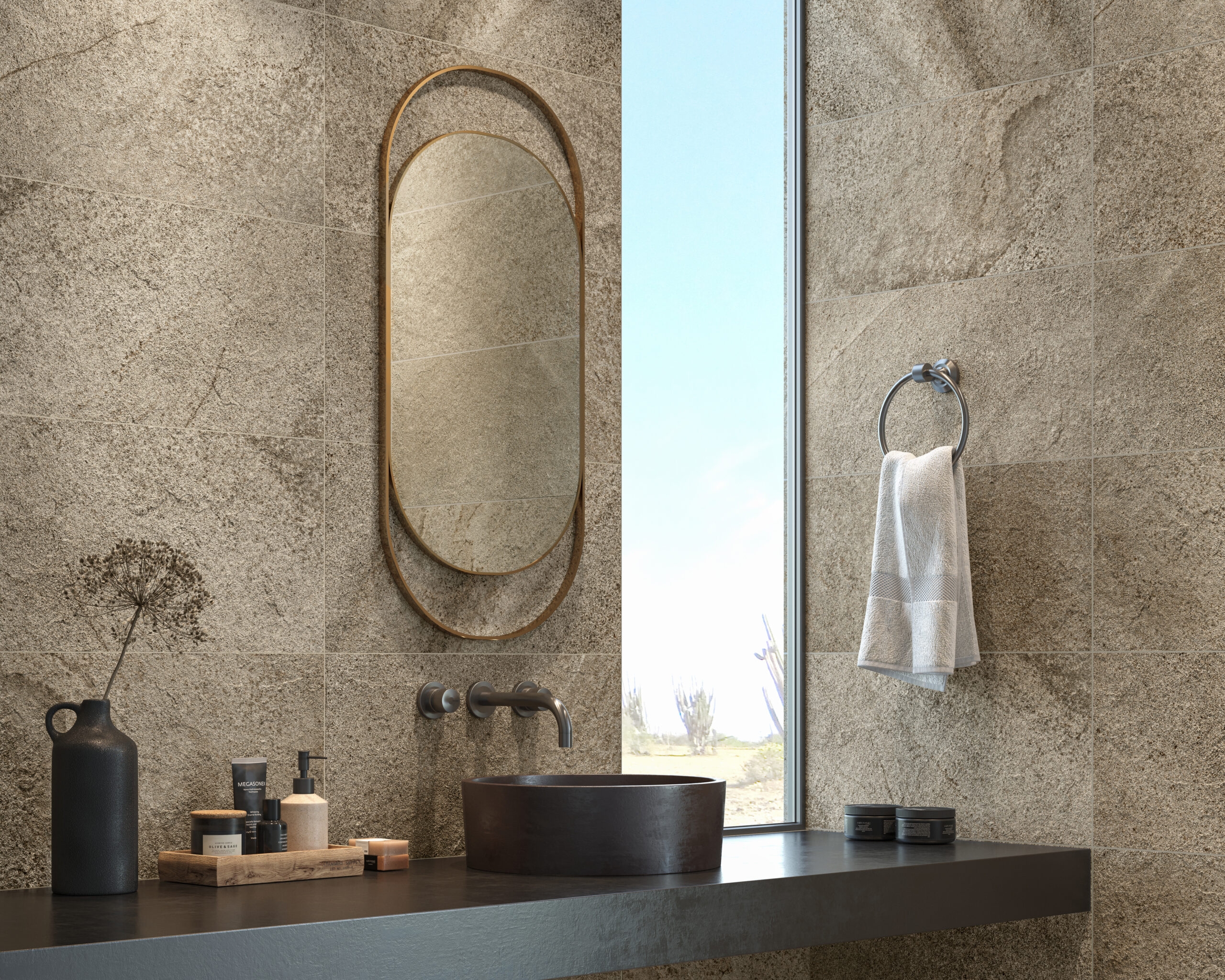 Revestimientos cerámicos para muros tipo piedra