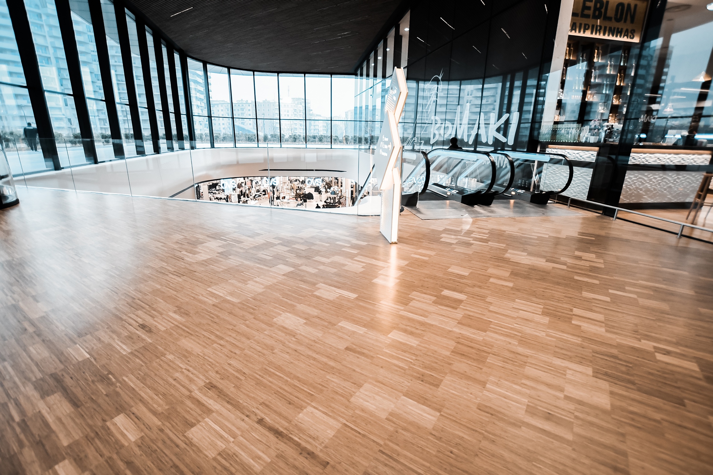 Indoor Bamboo Solutions in Shopping Center