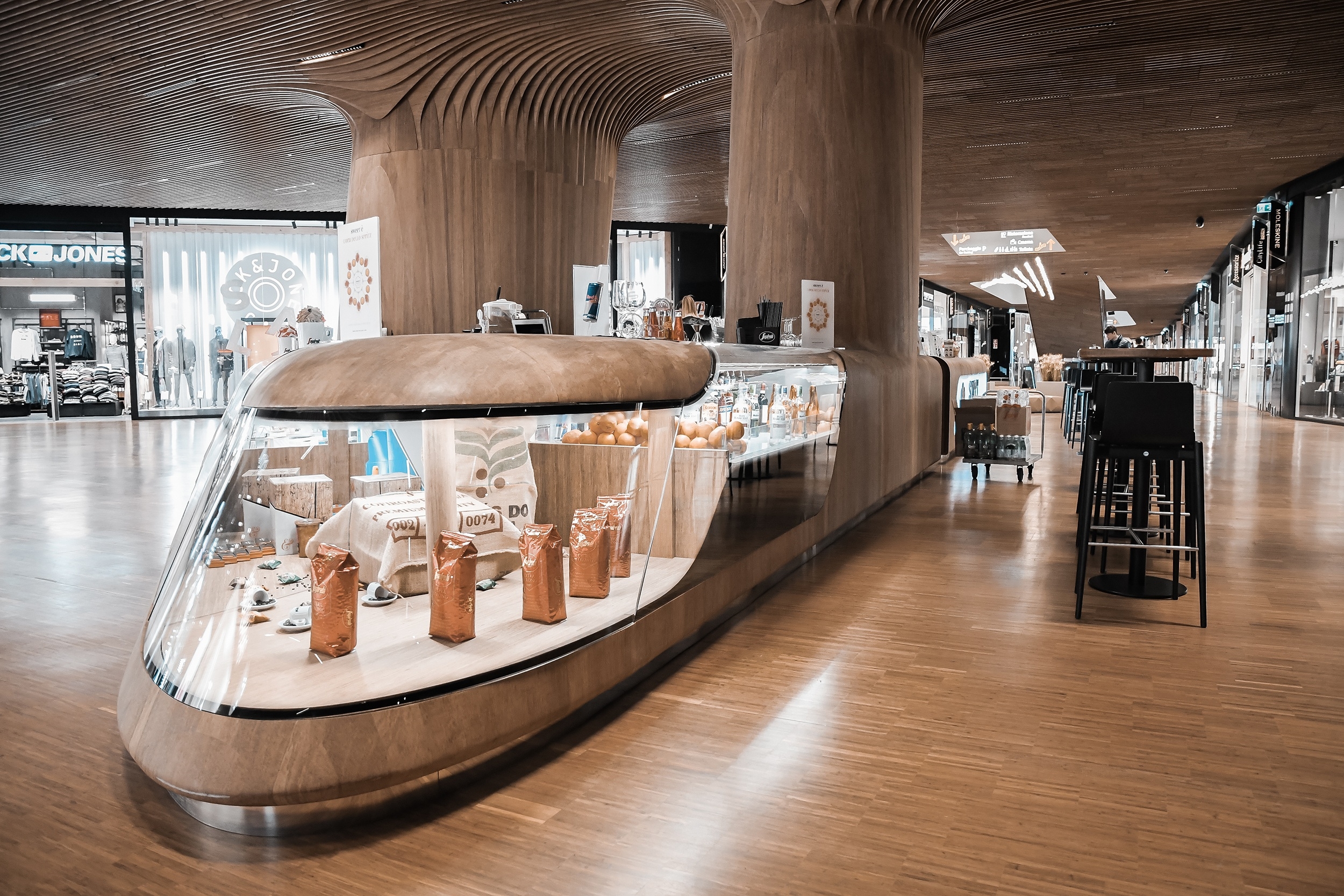 Indoor Bamboo Solutions in Shopping Center