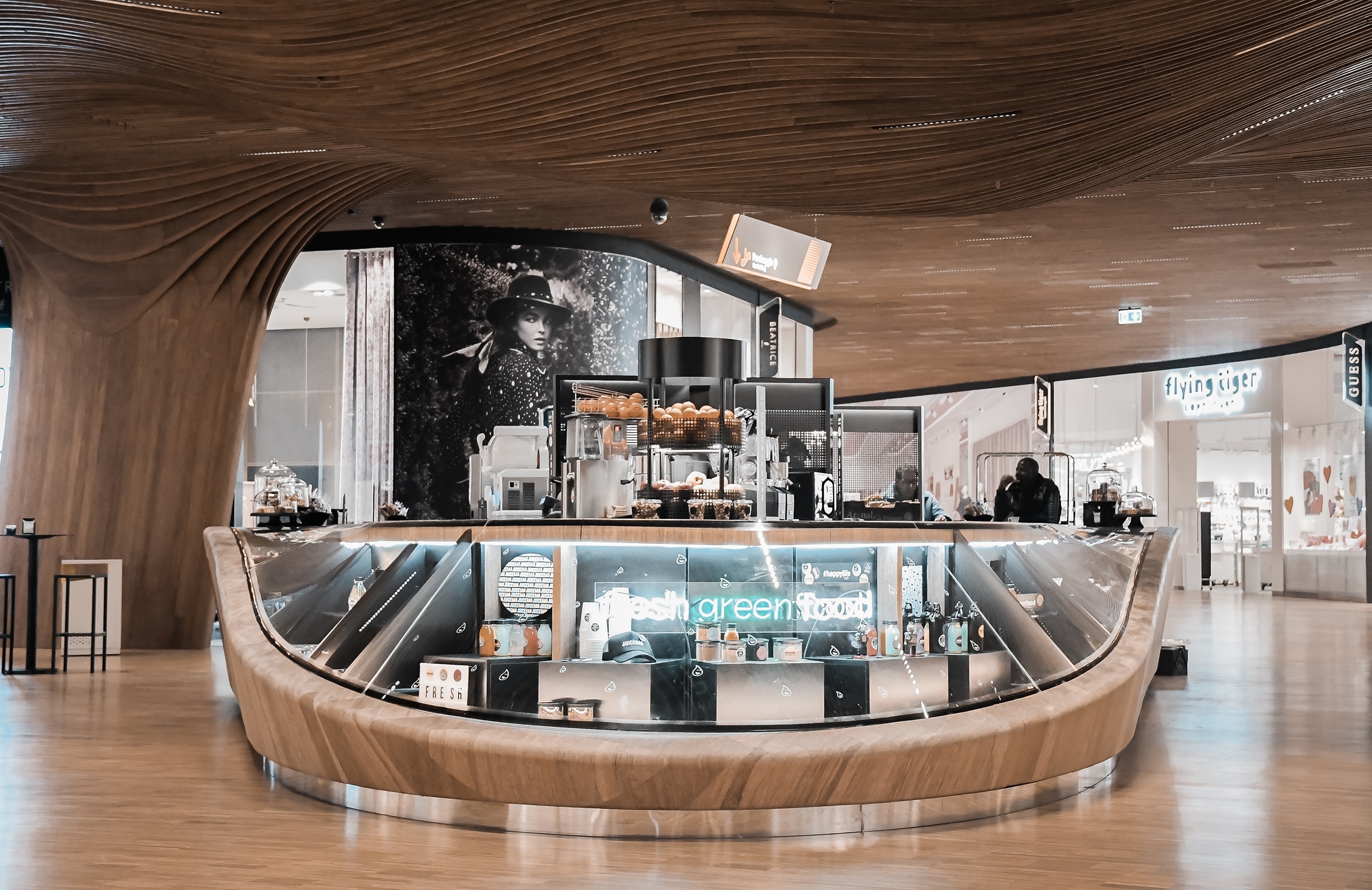 Indoor Bamboo Solutions in Shopping Center