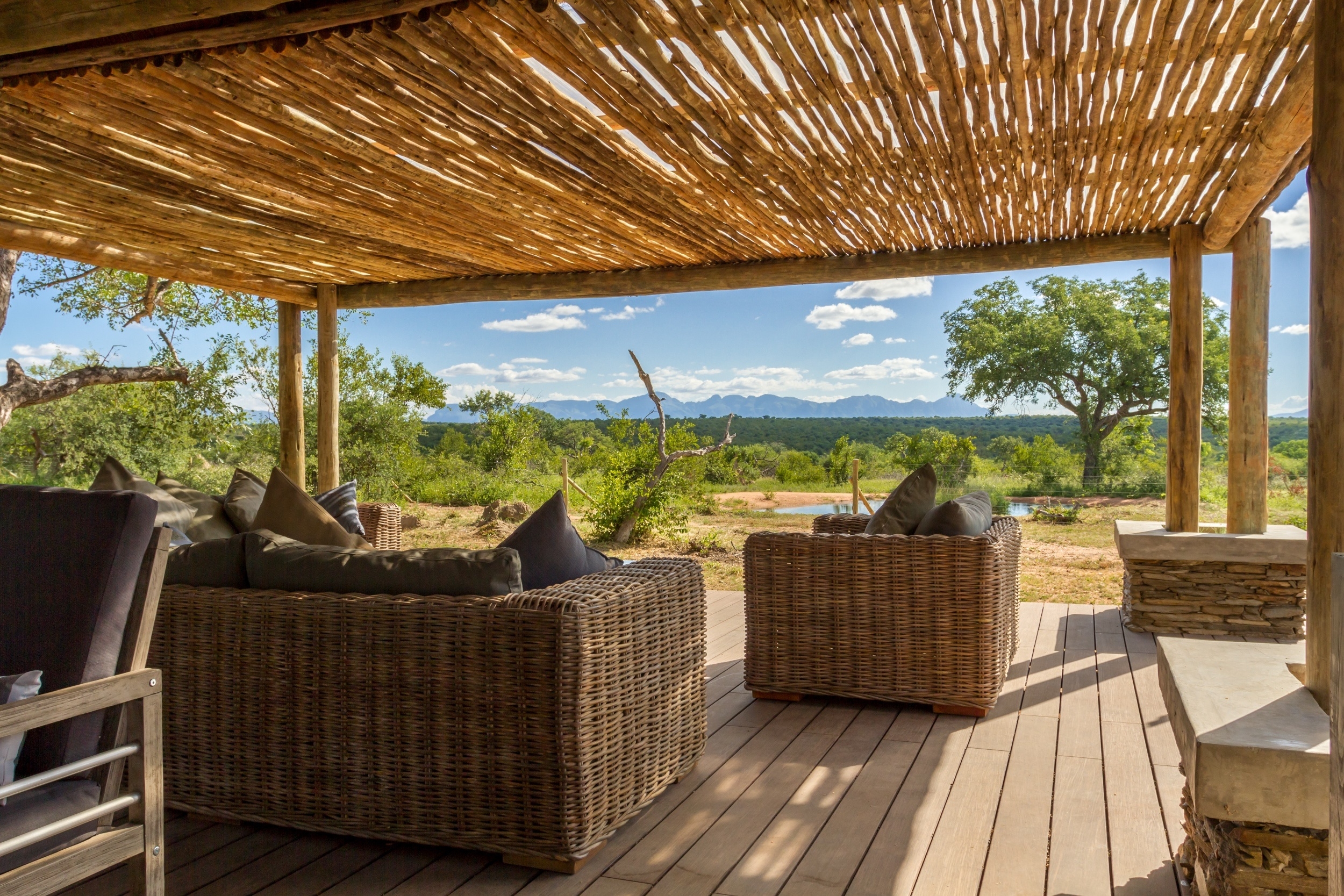 Outdoor Bamboo Decking Solutions in Safari Lodge