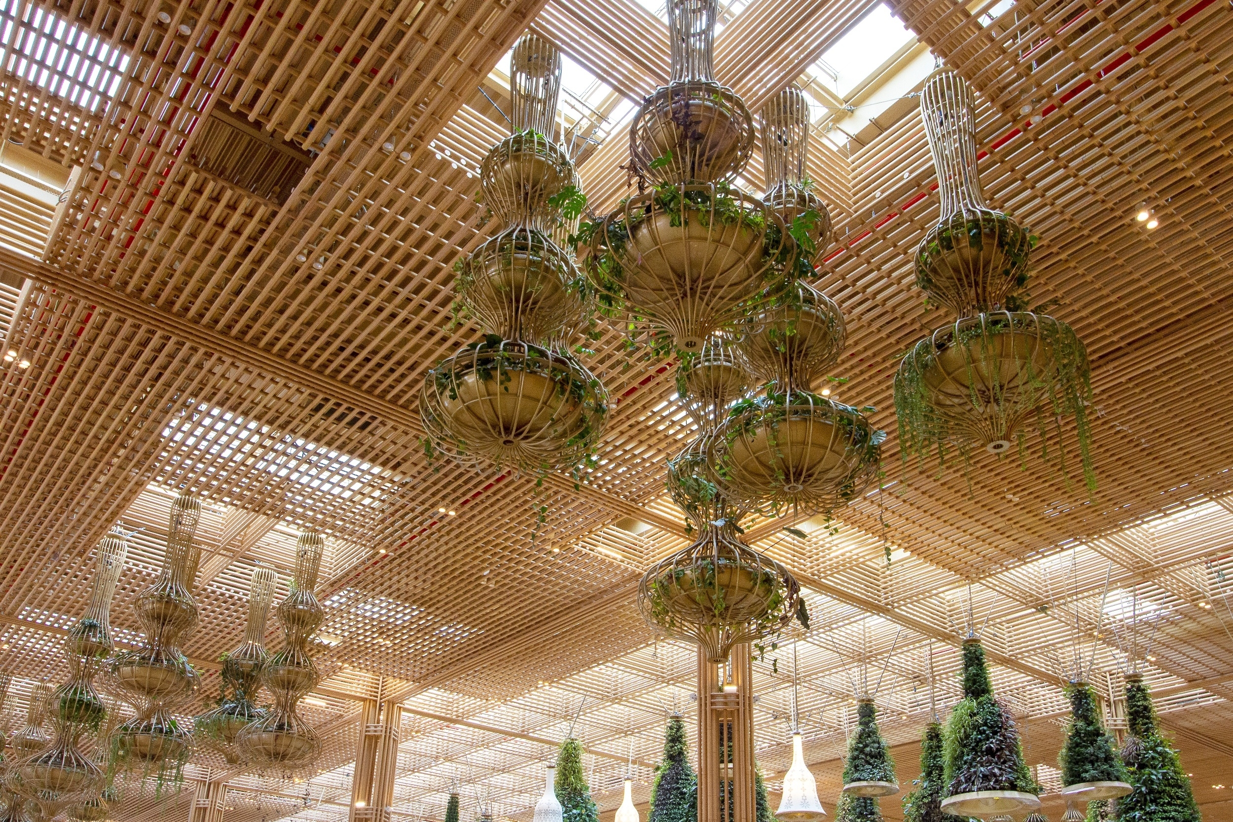 Indoor Bamboo Solutions in Kempegowda Airport