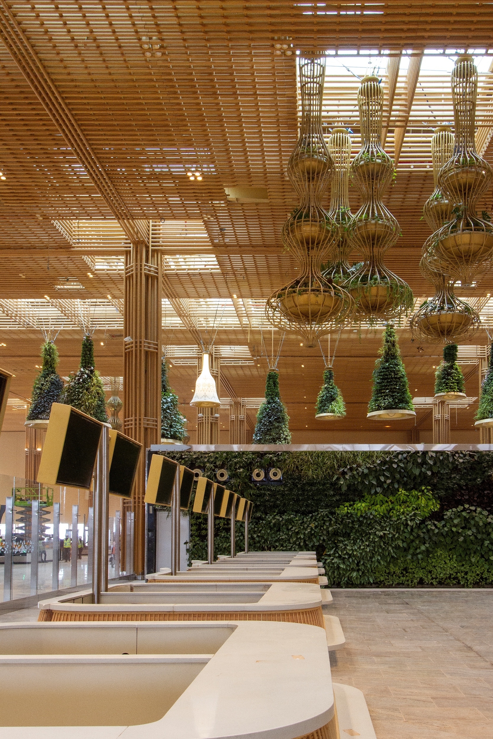 Indoor Bamboo Solutions in Kempegowda Airport