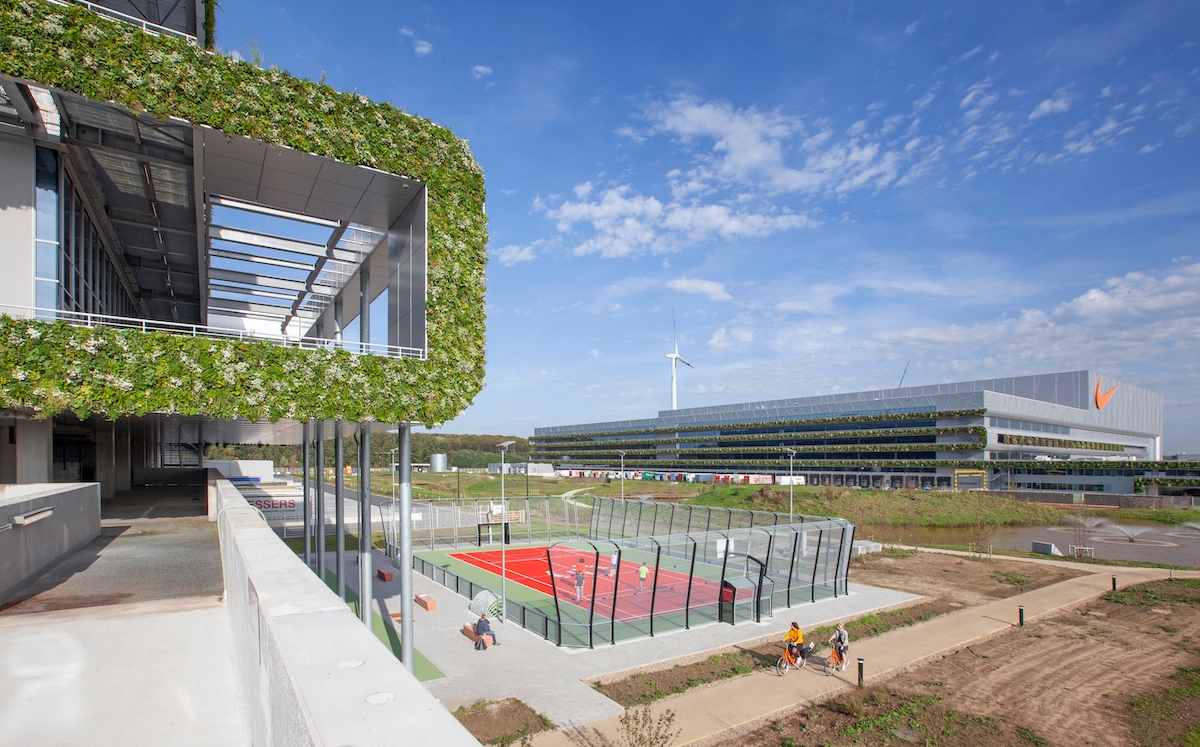 TPO Roofing Membrane Covers Nike European Campus