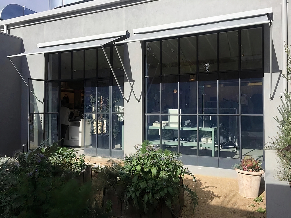 Drop Arm Window Awnings