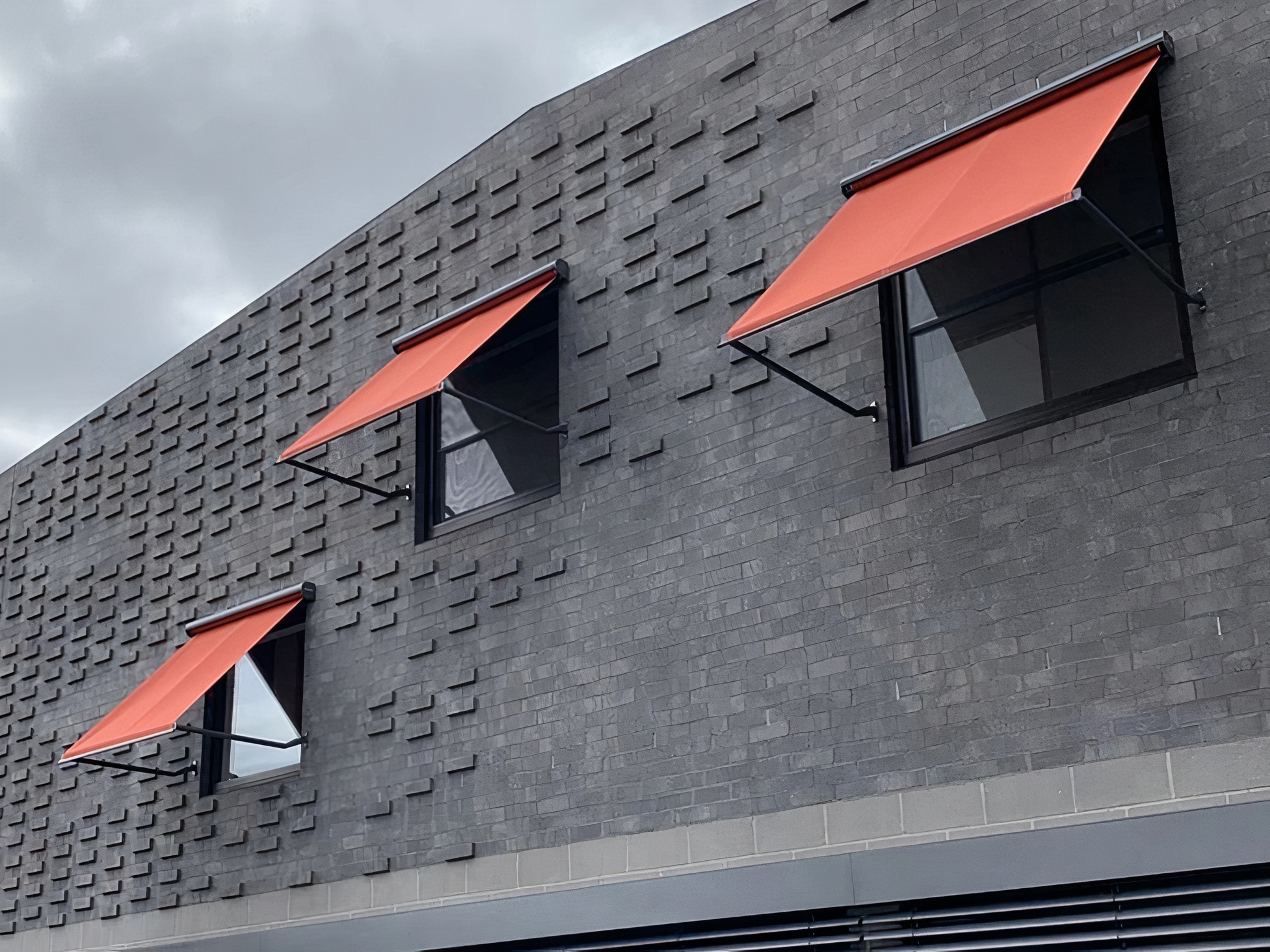 Drop Arm Window Awnings