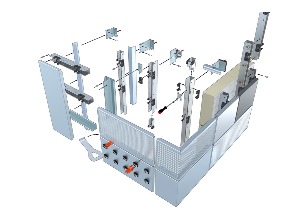 Rainscreen Facade System - Kalzip® FC