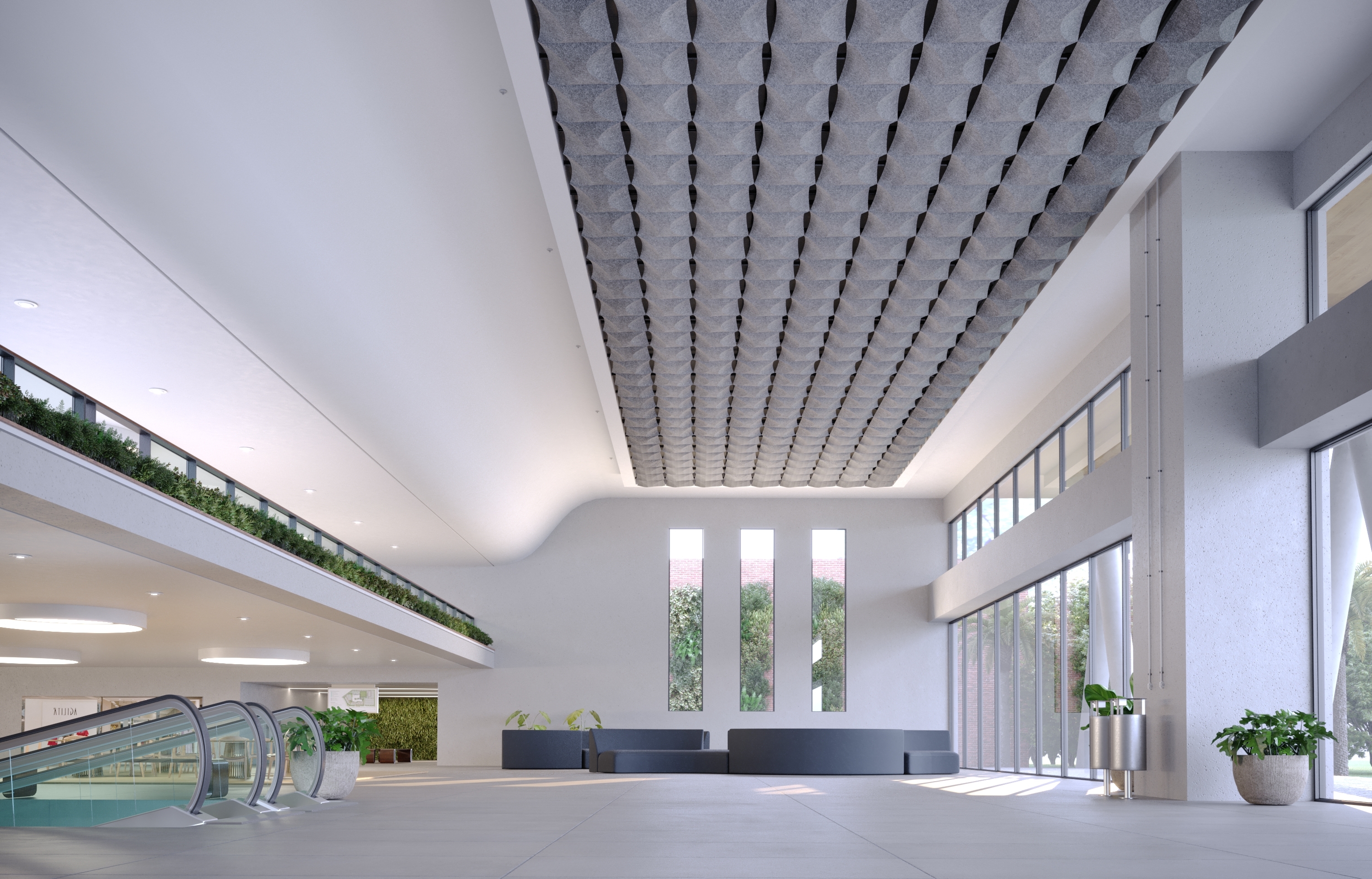 Acoustic Ceilings - HeartFelt® Origami Ceiling System