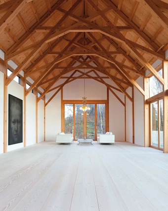 Solid Douglas Wood Floor in Studio Nylenne