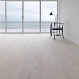 Solid Douglas Wood Floor in House by the Sea