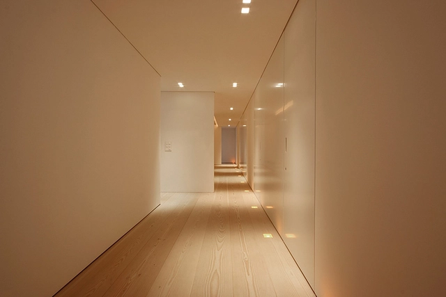 Solid Douglas Wooden Floor from Dinesen in private house