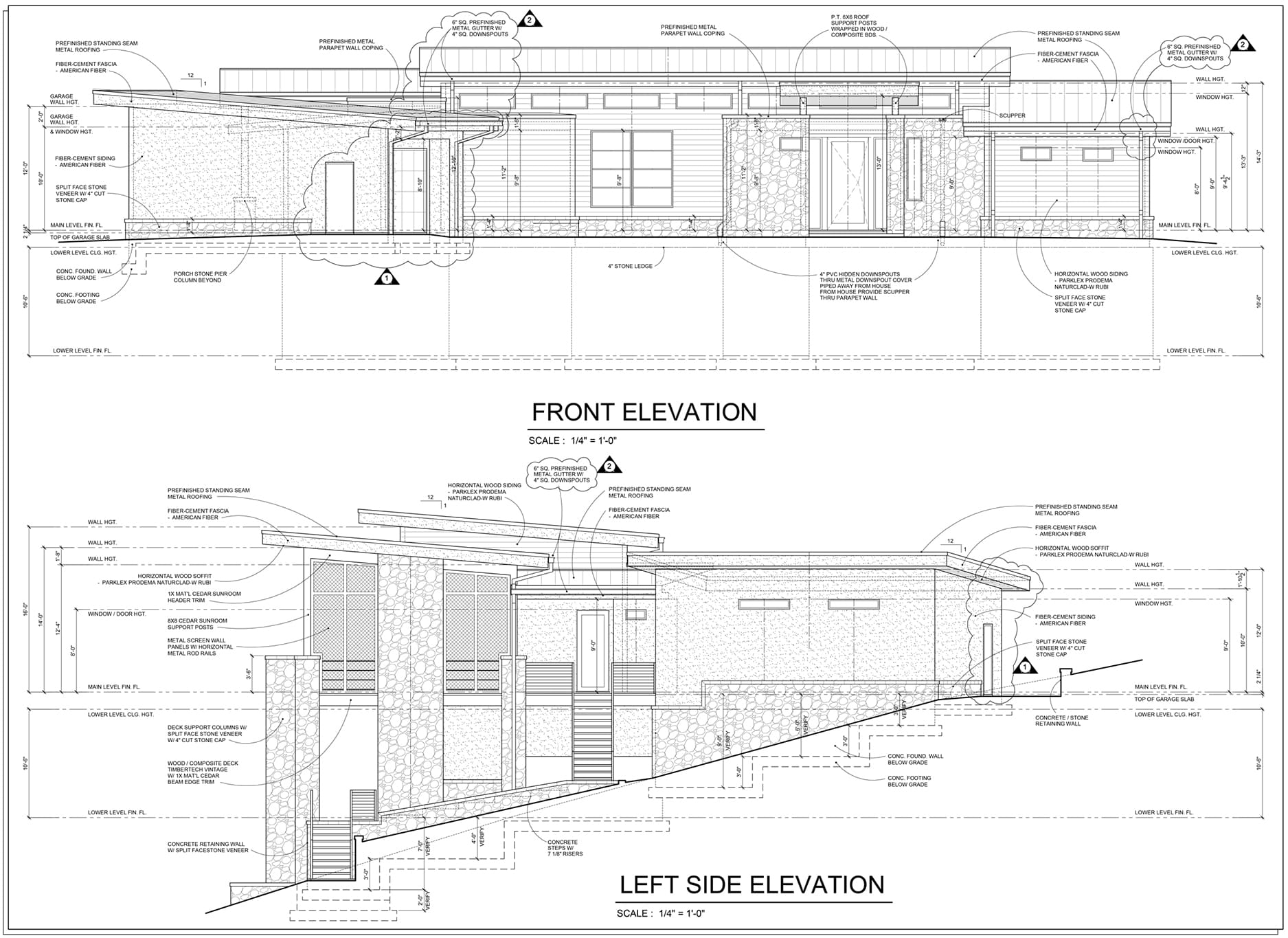 Maintenance-Free Wood Siding in Martino Lake House