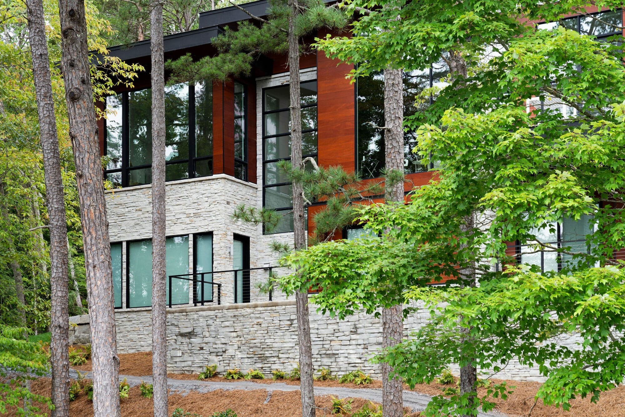 Maintenance-Free Wood Siding in Martino Lake House
