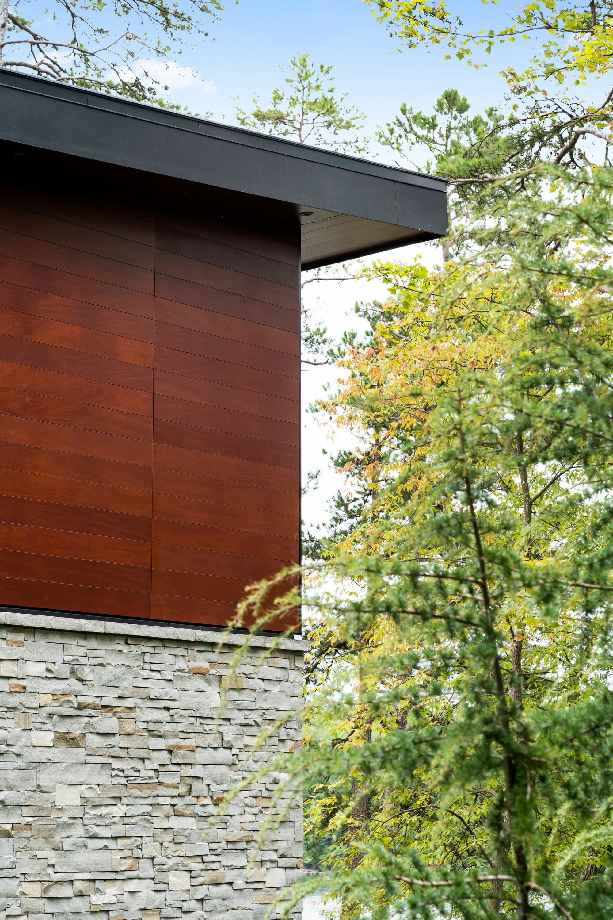 Maintenance-Free Wood Siding in Martino Lake House