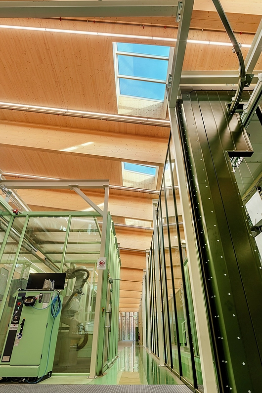 Modular Skylights from VELUX in eco factory