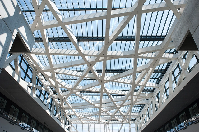 Glass roof solutions from Forzon used in hospital application