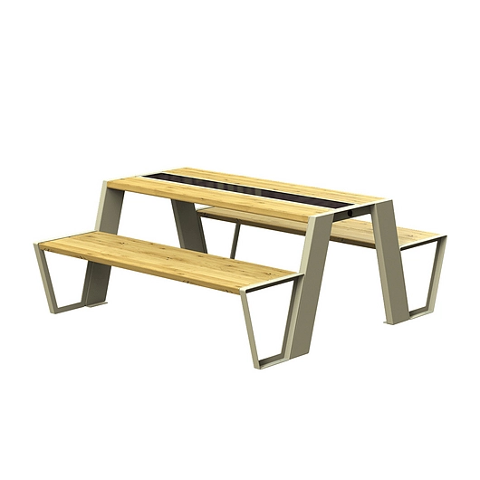 Solar picnic table