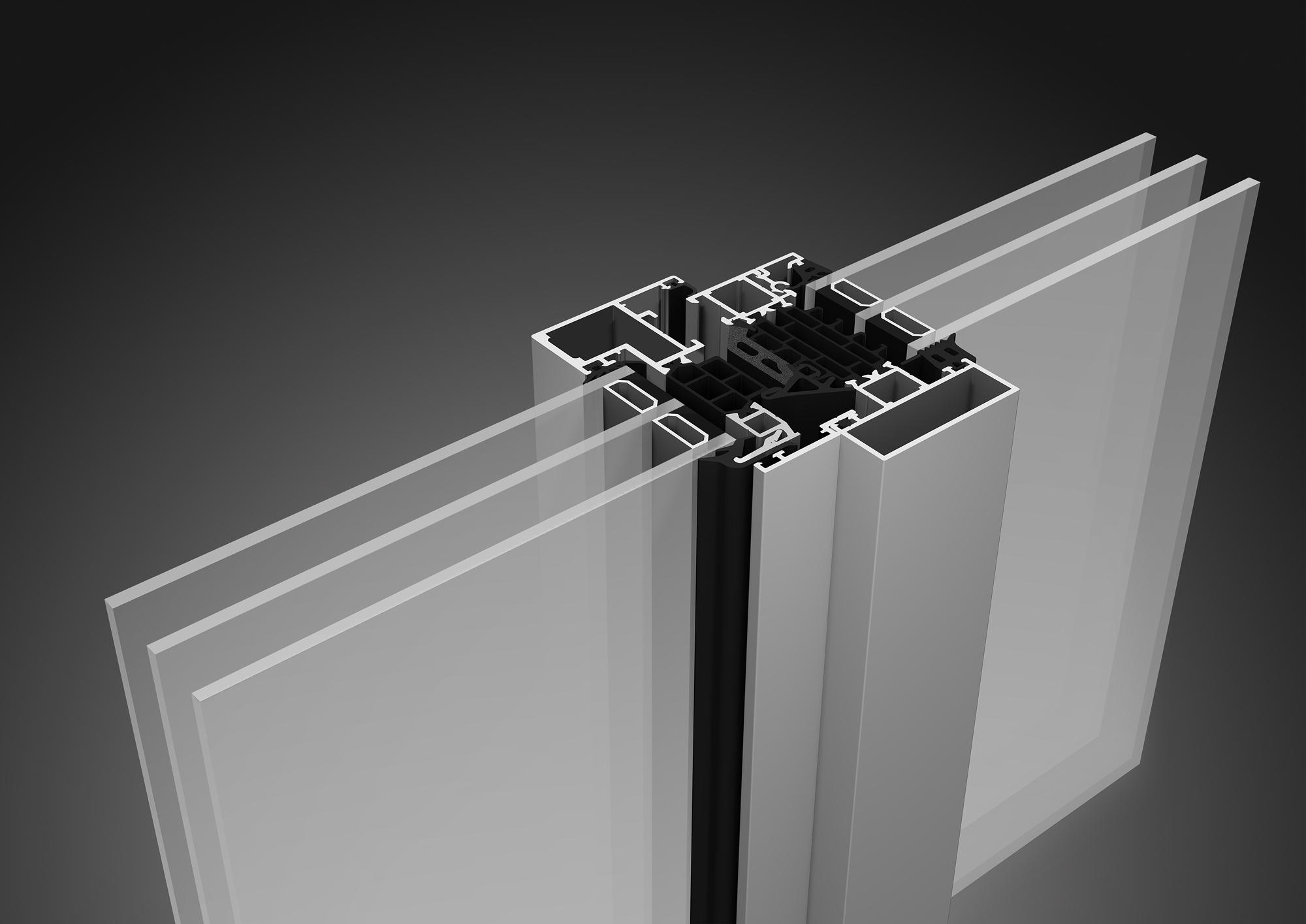 Window Curtain Wall - FRAME+ 75 FF
