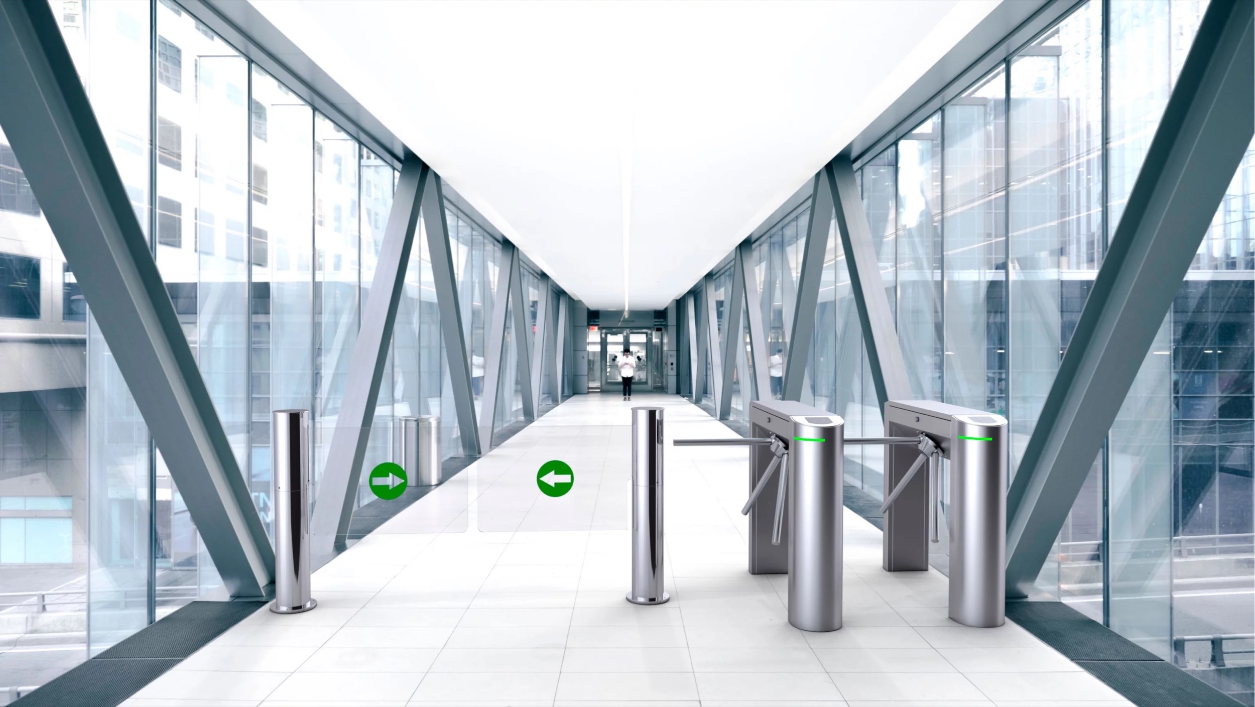 Security Entrance Control - GS300 Swing Gate