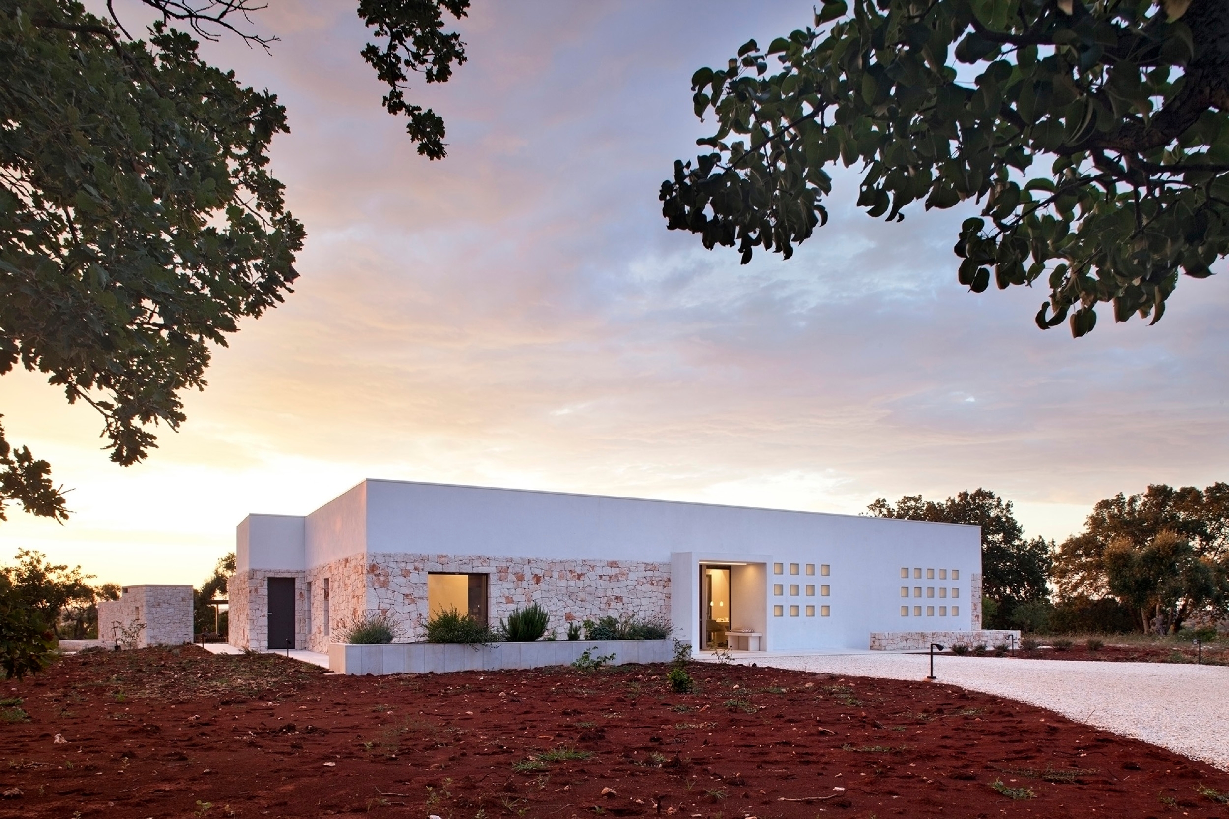 Frameless Wooden Windows in Villa Ostuni