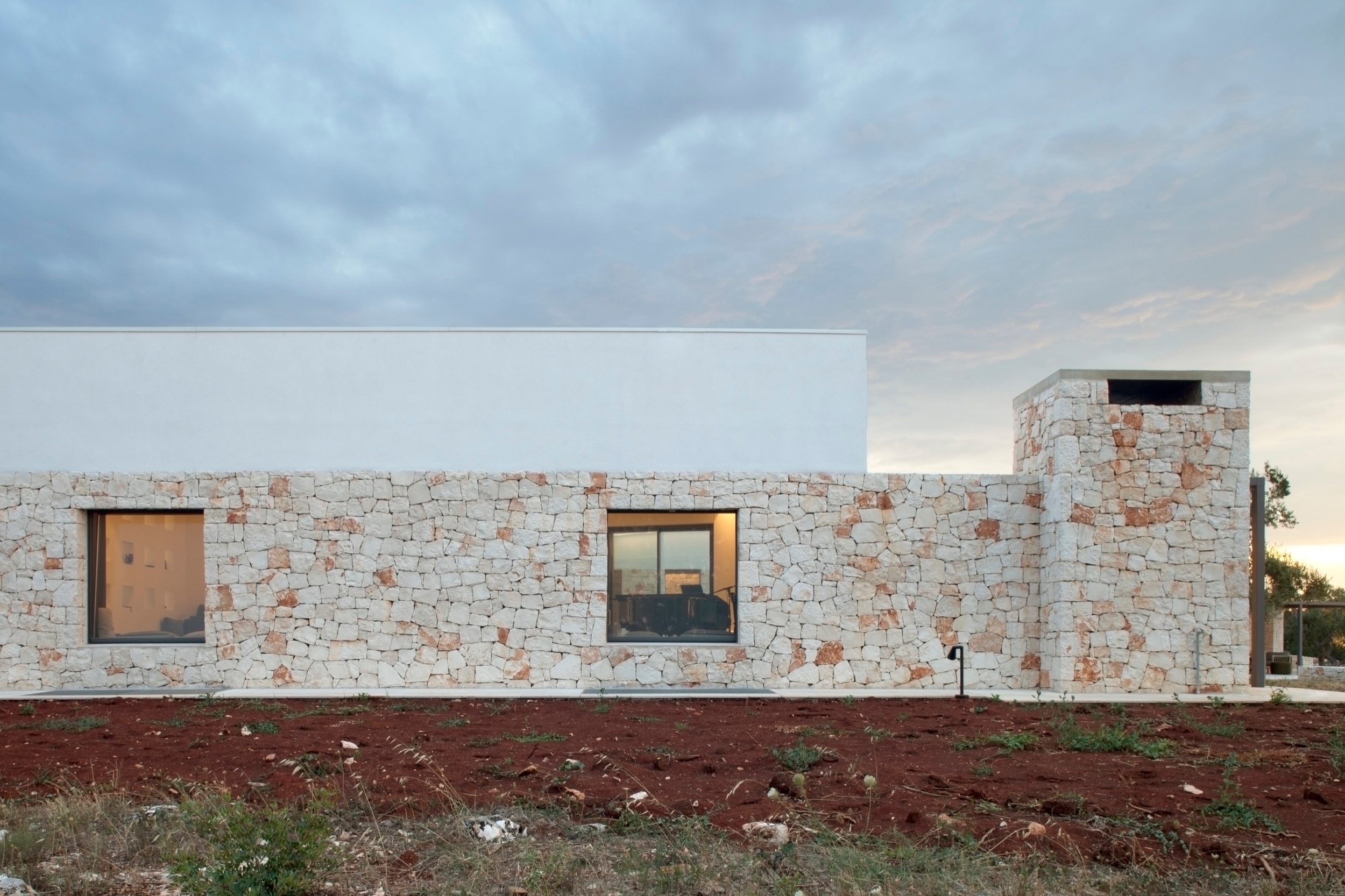 Frameless Wooden Windows in Villa Ostuni