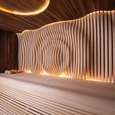 Customized Sauna Cabin - 3D Decorative Interior