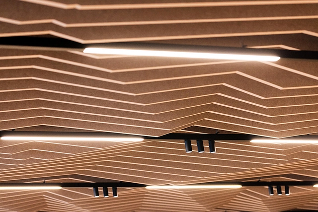 Acoustic lighting and ceiling baffles from Impact Acoustic