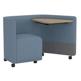 Upholstered Lounge Chairs with Desks - Out Office